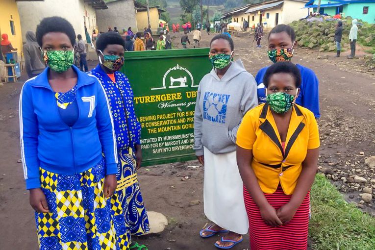 Face mask sewing project Rwanda